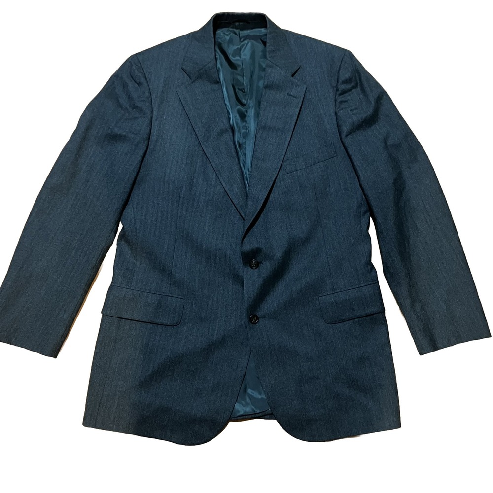Chaps Ralph‎ Lauren Men's Blazer & Vest Gray 44R Virgin Wool